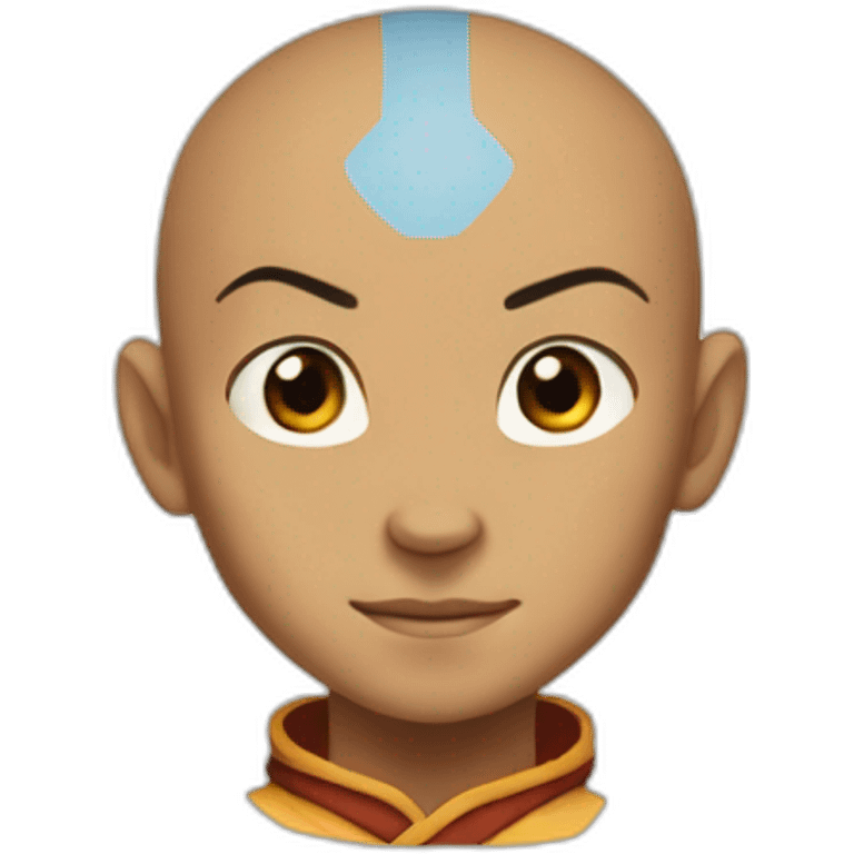 Aang in Avatar form from The Last Airbender emoji