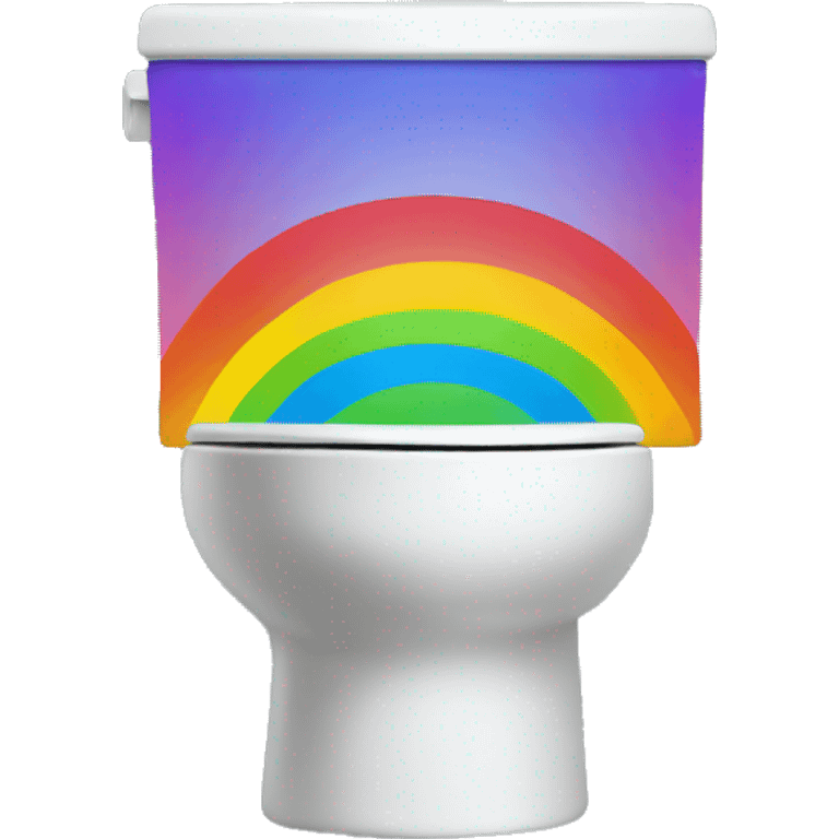 rainbow toilet emoji