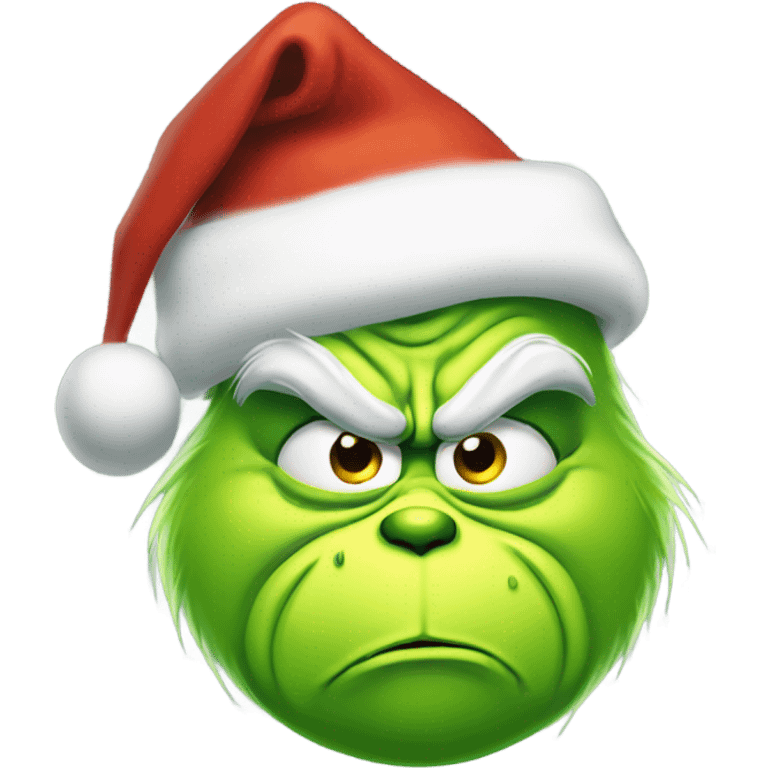 grinch fed up with christmas emoji