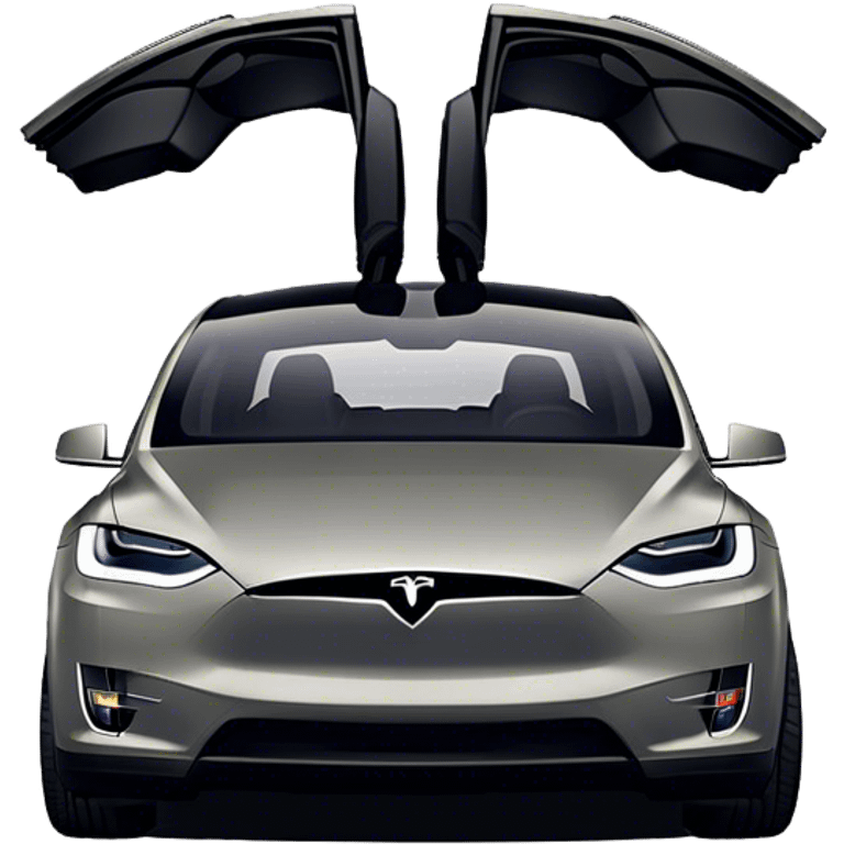 Tesla Model X - Tesla (Model Year: 2022) (Iconic colour: Black) emoji