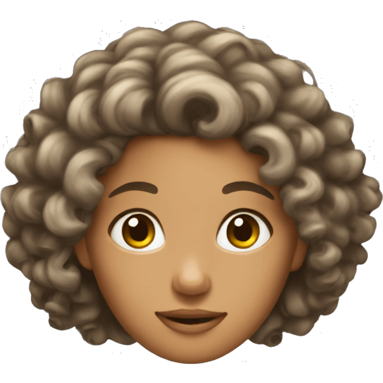 Curly hair princess emoji