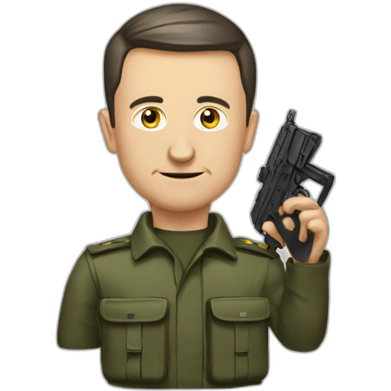 Vladimir Zelensky asks for weapons emoji