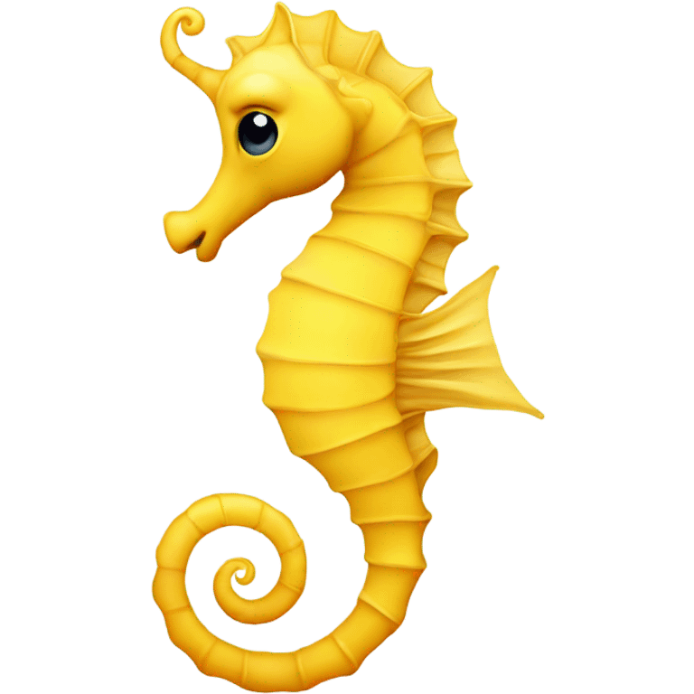 Yellow seahorse emoji