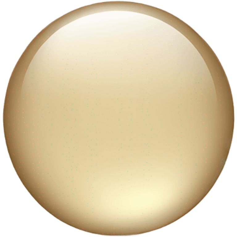 Beige crystal circle emoji