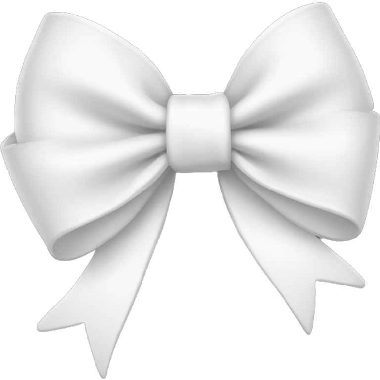 White bow emoji