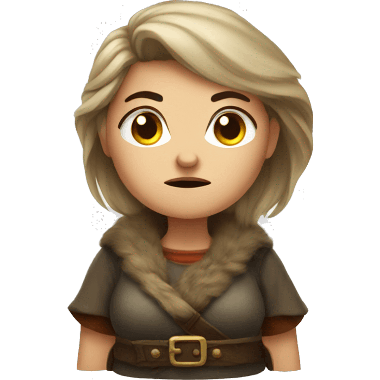 Female grumpy dwarf emoji