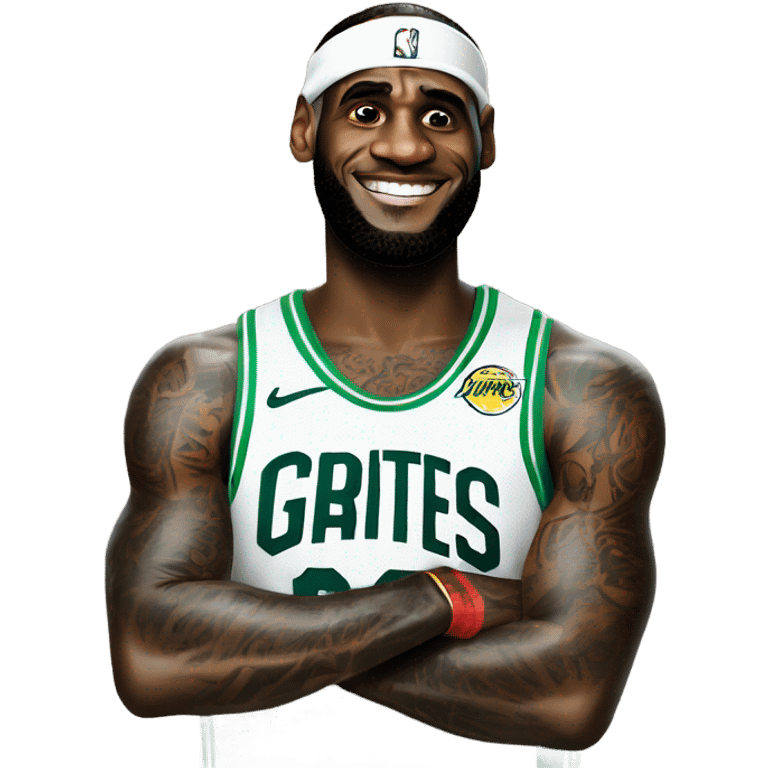 LeBron James with sprite emoji