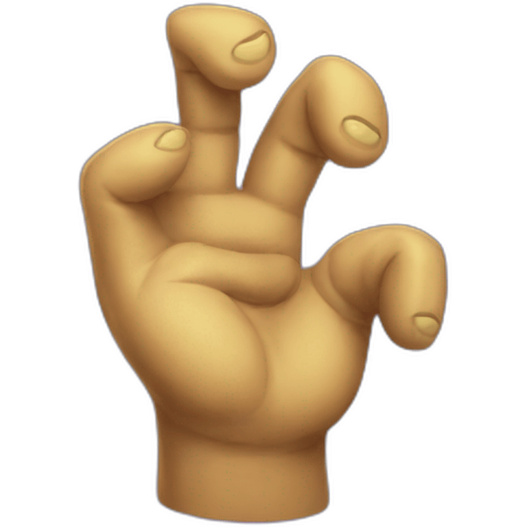 Three fingered thanos emoji