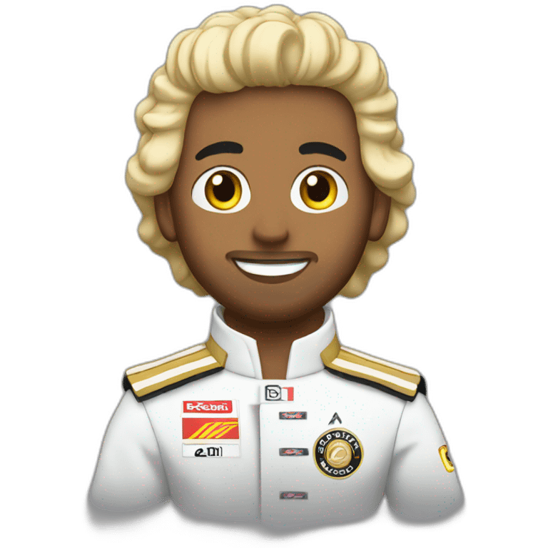 Hamilton in a f1 emoji