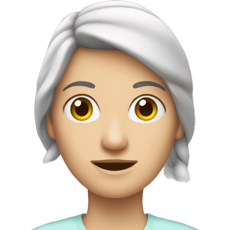 Frau mit langen Zöpfe emoji