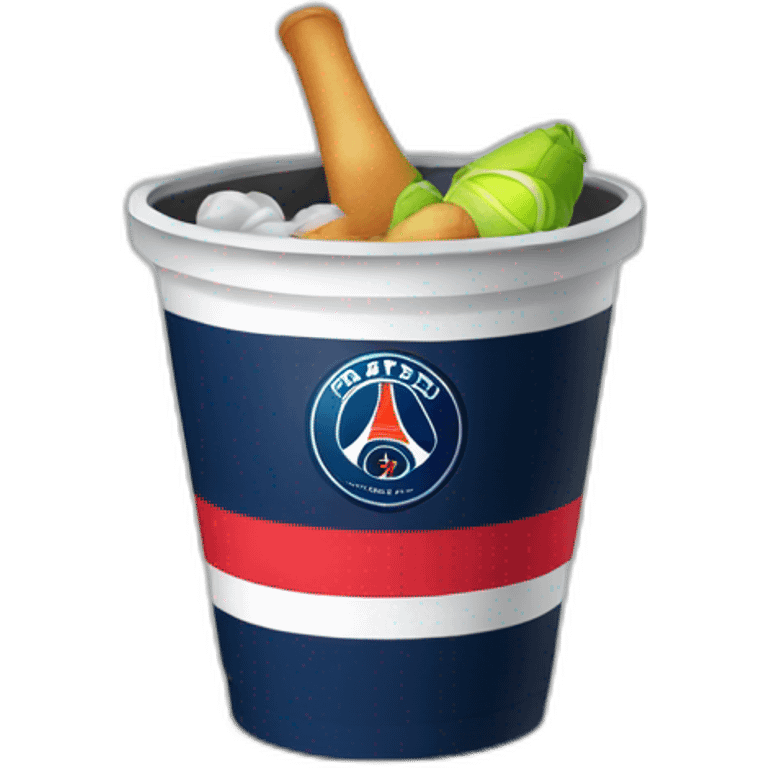 Le psg dans une poubelle emoji