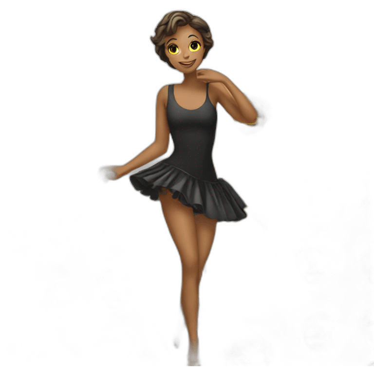 danseuse sur chat  emoji