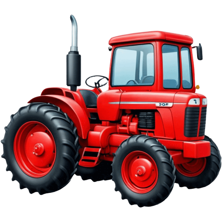 Red tractor  emoji