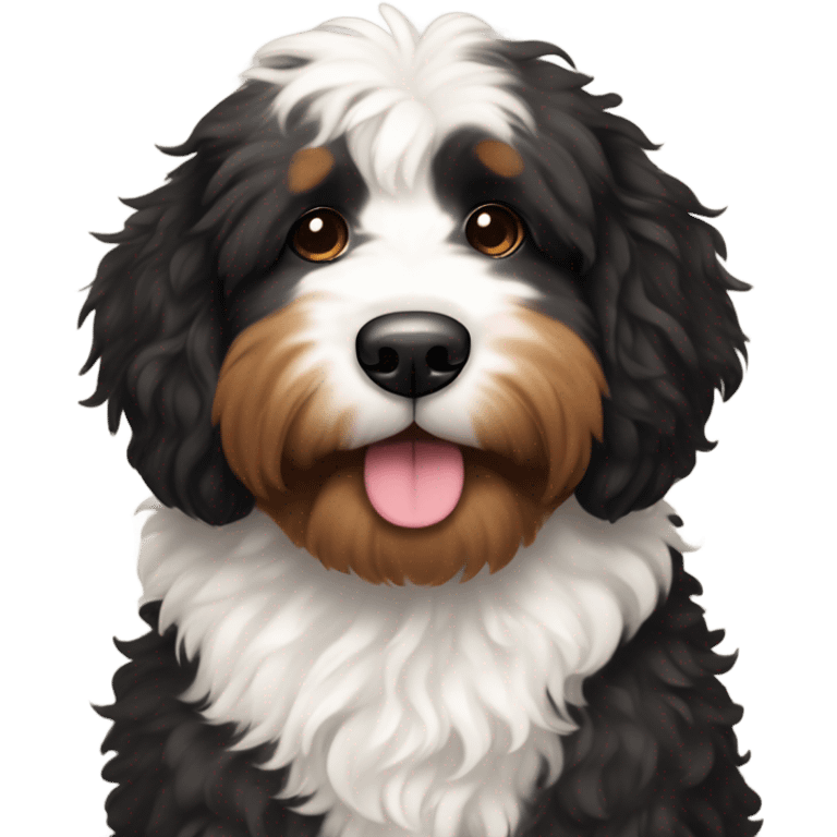 bernedoodle in pajamas emoji