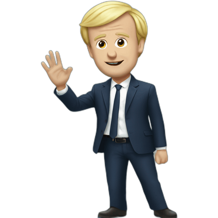 Emmanuel Macron sur Marine Lepen emoji