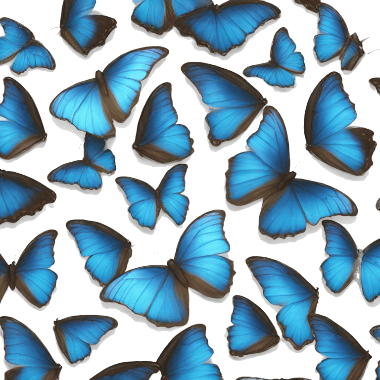 Blue morpho butterfly  emoji