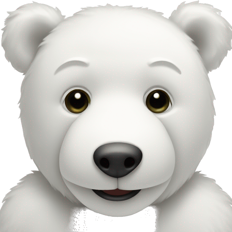 White teddy bear emoji