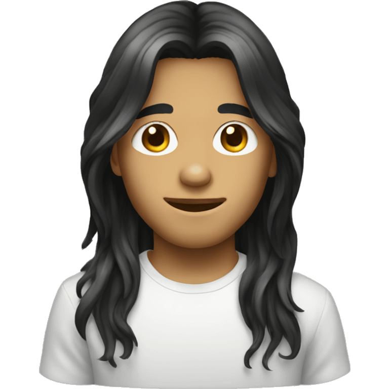 long hair boy dj  emoji