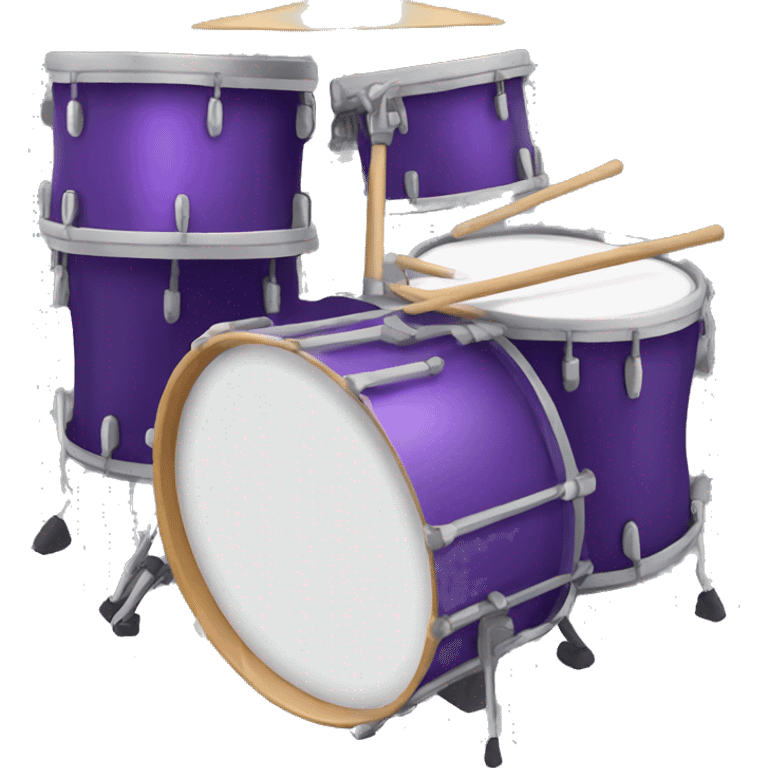 Purple drums emoji