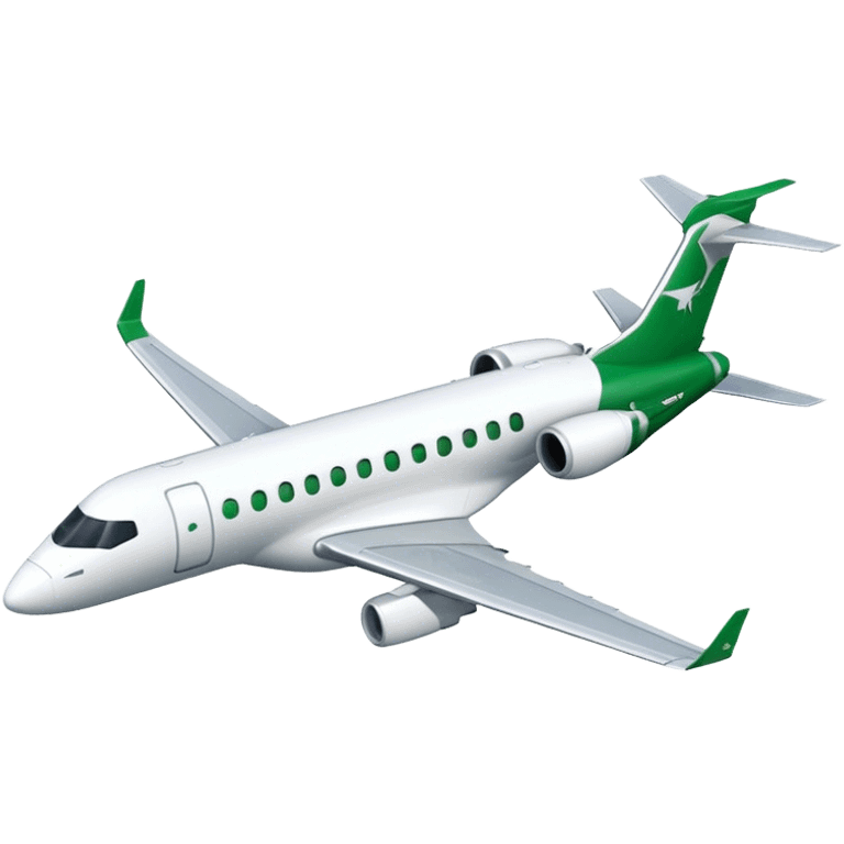 Embraer E-Jet - Embraer (Model Year: 2021) (Iconic colour: Green with white) emoji