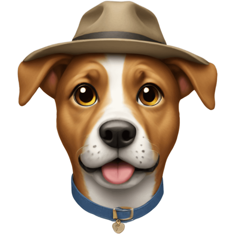 dog wearing a hat  emoji