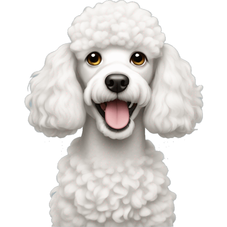 white poodle dog emoji