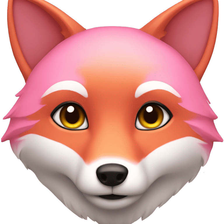 Pink fox emoji