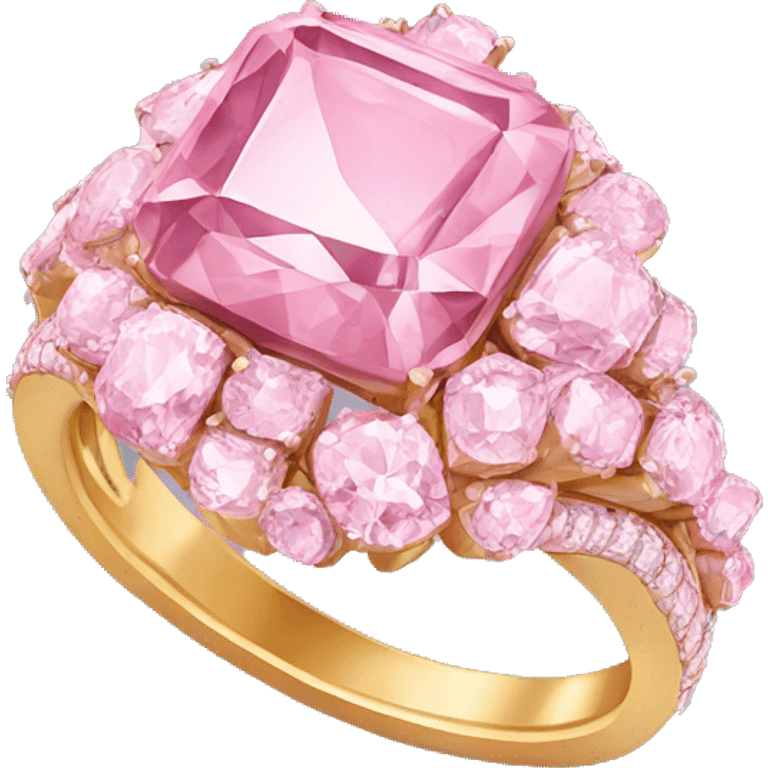 pink diamond ring emoji