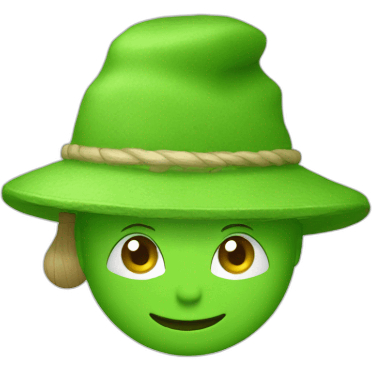 green-sauna-hat emoji