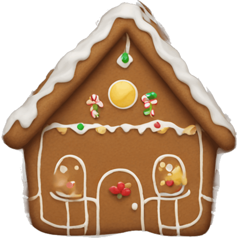 gingerbread house emoji