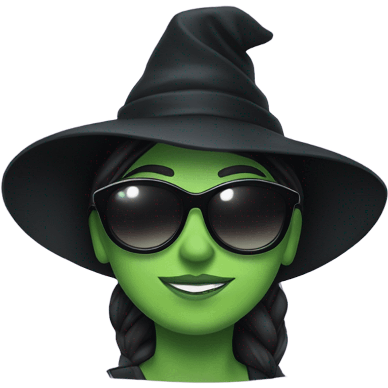 Elphaba wearing sunglasses emoji