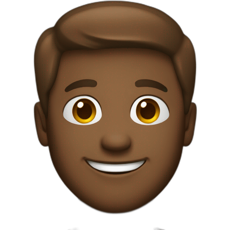 smiling artist in brown  emoji