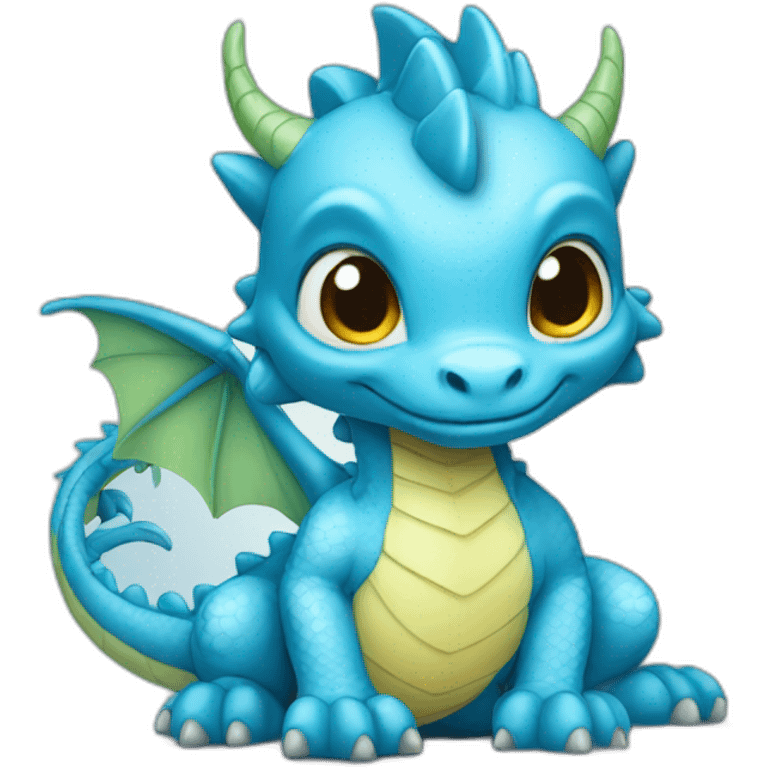 Baby Blue Dragon emoji