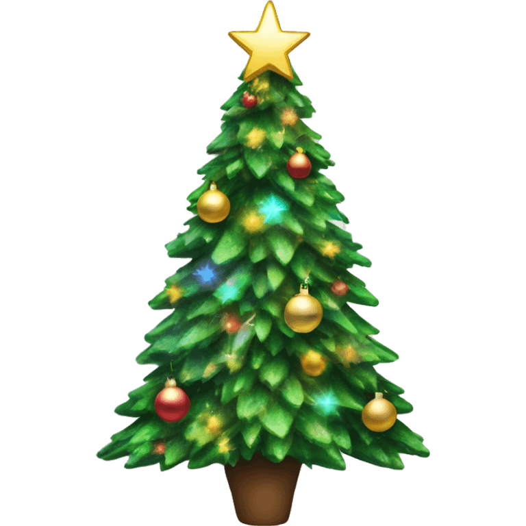 christmas tree holographique  emoji