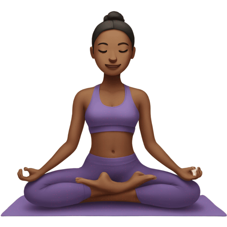 yoga woman emoji