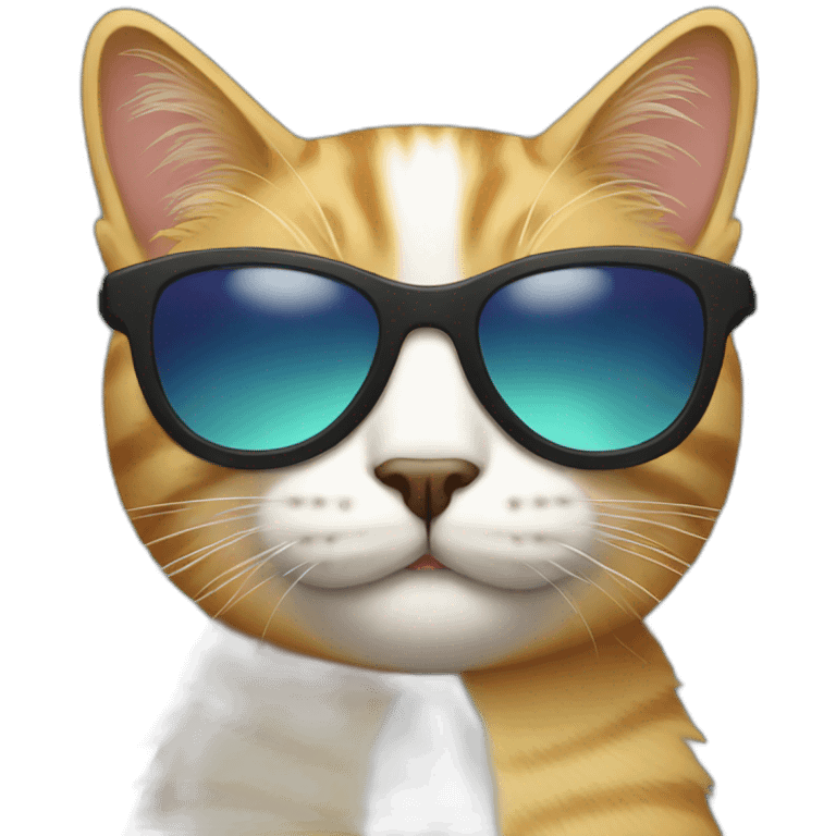 Cat with sunglasses emoji