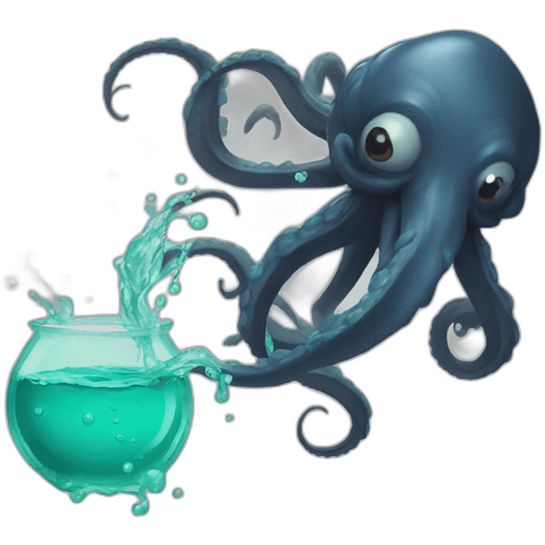 kraken spitting ink emoji