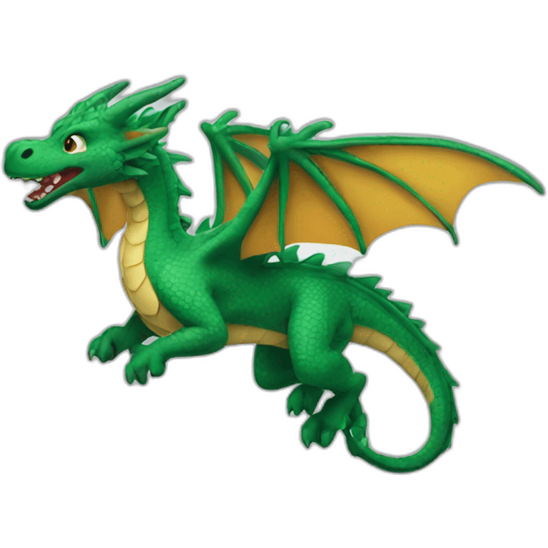 A dragon flying emoji