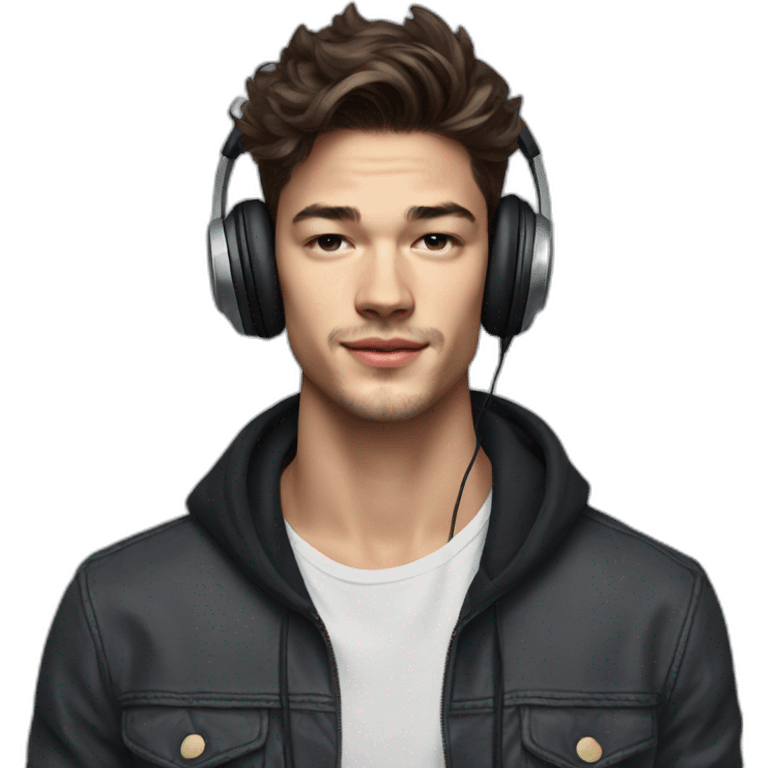 Chico lachowski with headphones emoji