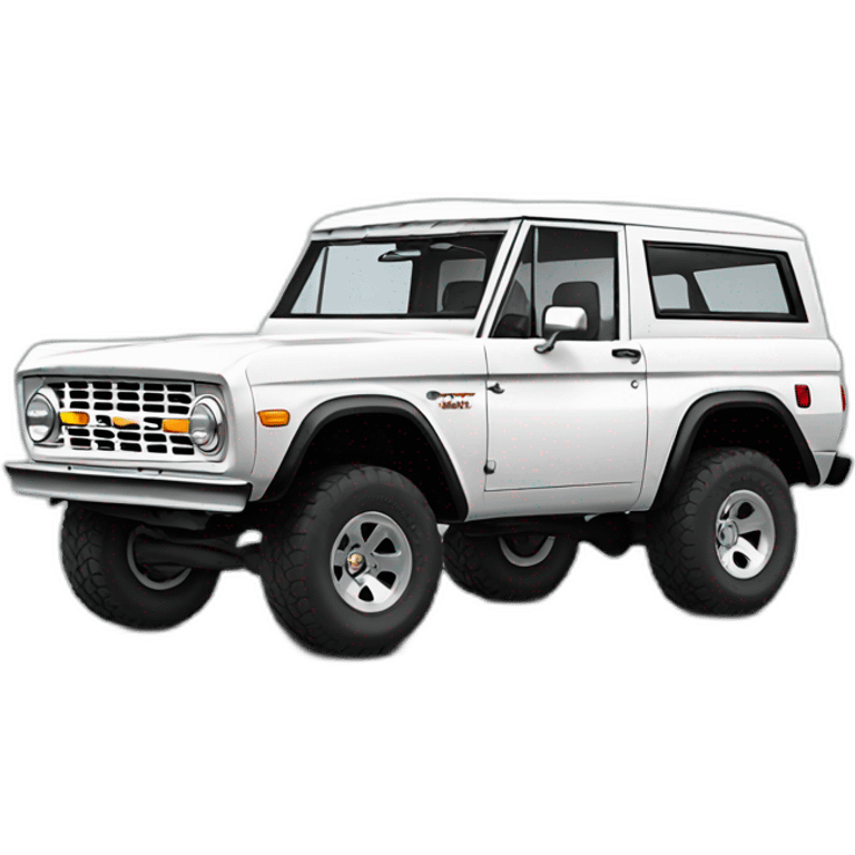 White Ford bronco emoji