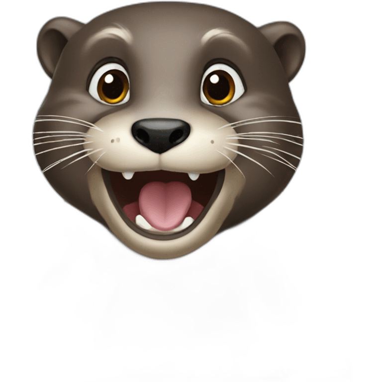 Otter crazy emoji