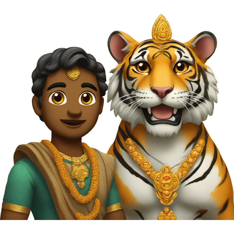  murugan with tiger  emoji