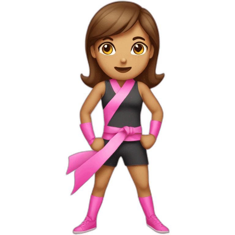 Survivor #BreastCancer Pink ribbon fighting kicking ass emoji