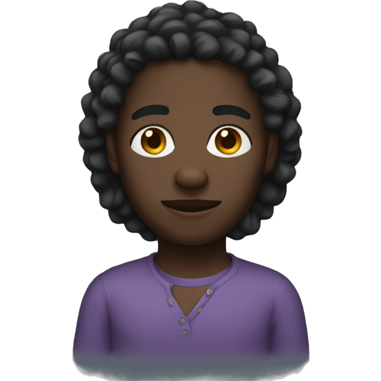 black skin tone dreadhe emoji