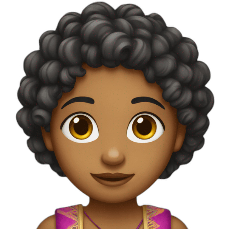 curly hair Indian Girl emoji