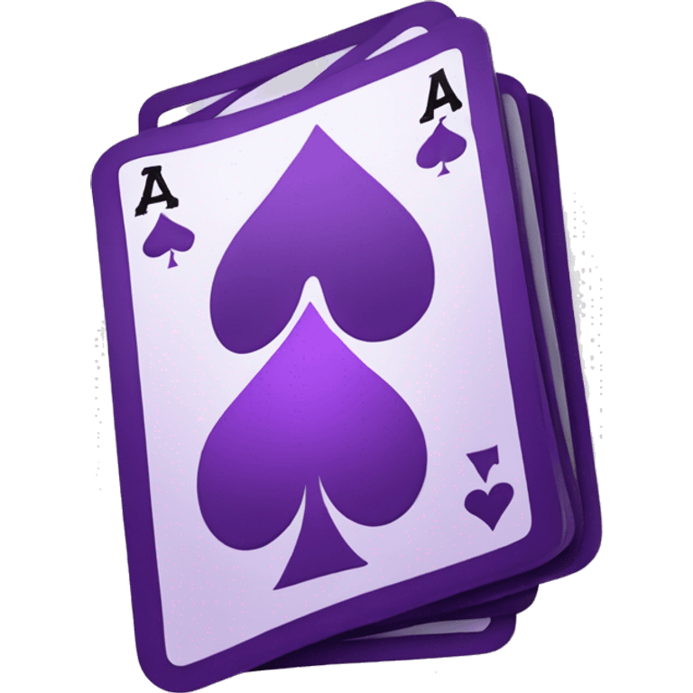 purple poker cards  emoji