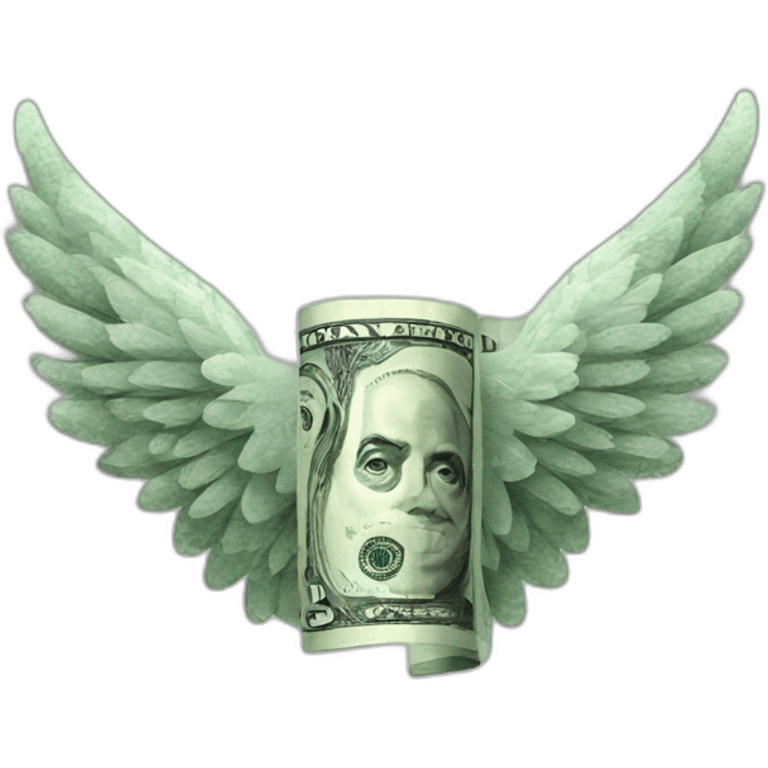 Money wings emoji