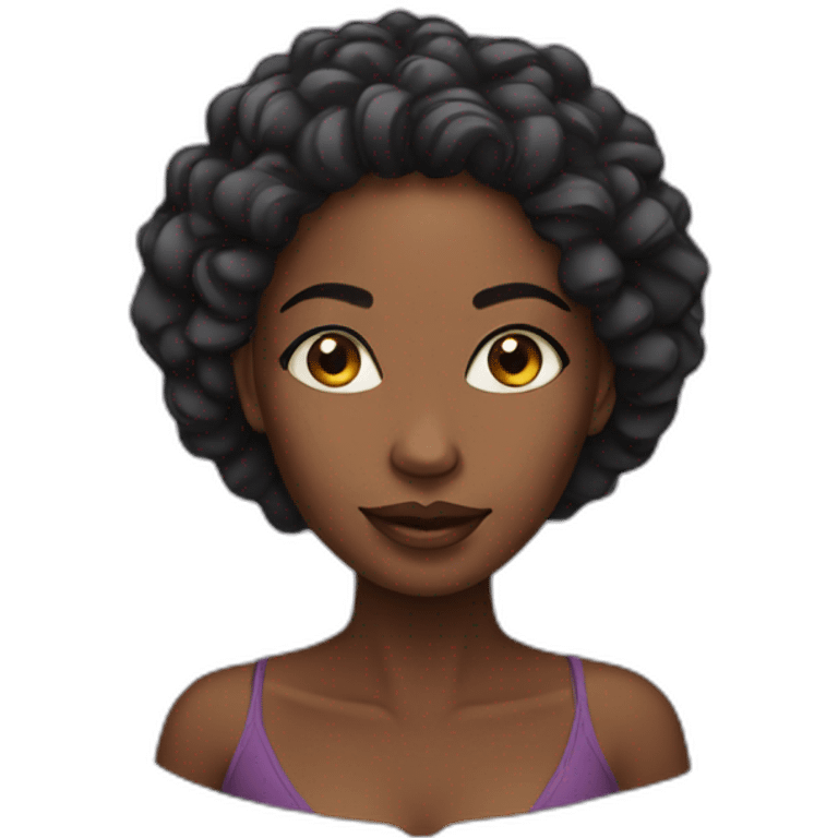 beautiful african woman emoji