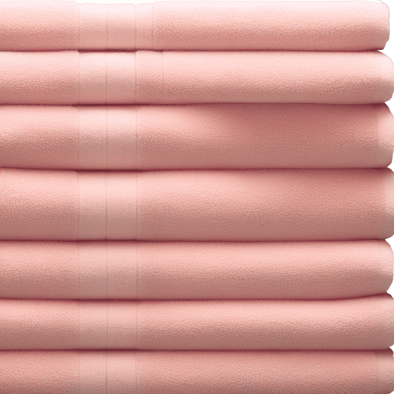 Light pink stacked towels emoji