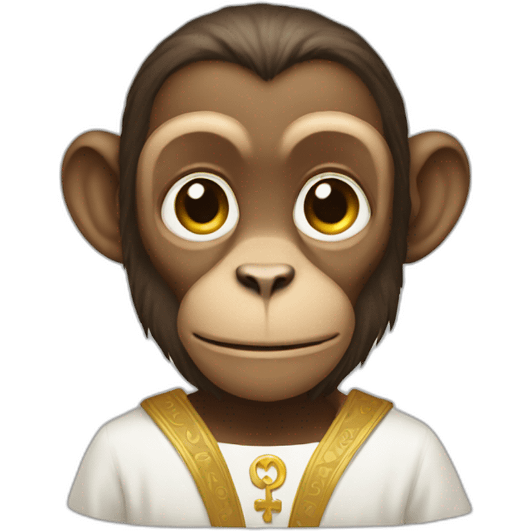 saint monkey emoji